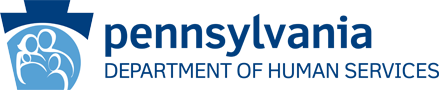 Pennsylvania Department of Human Services Logo. Press enter to go to the home page of the Department of Human Services.